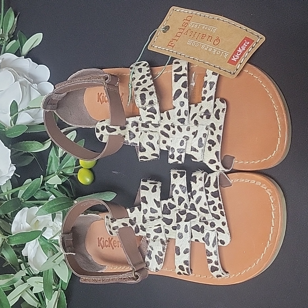 New with tags Kickers Animal Sandals size 38